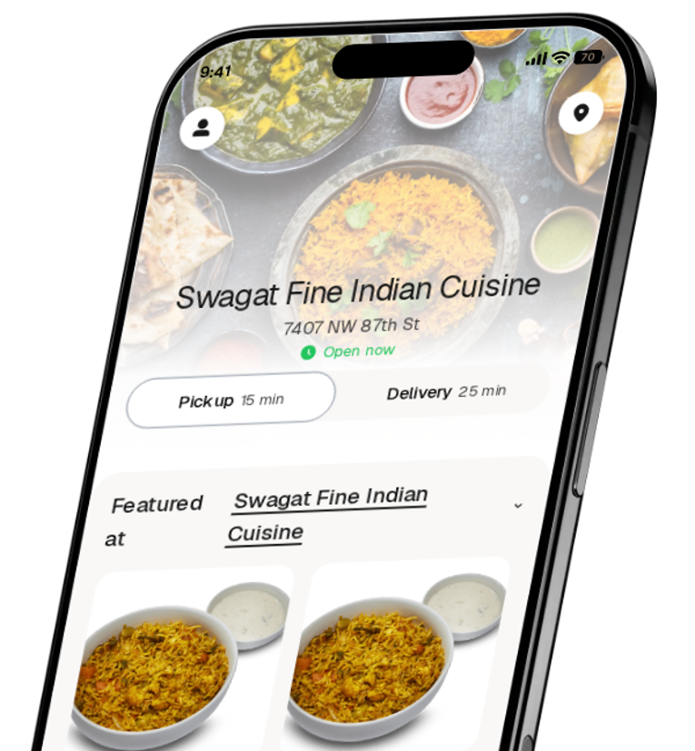 Swagat Fine Indian Cuisine app preview